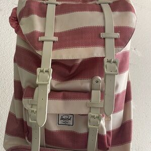 Herschel backpack pink and cream